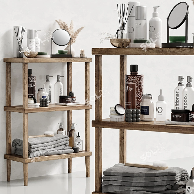 Bathroom Accessories 3D Models Set 3D model image 5