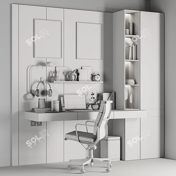 High-Quality Workplace 3D Models 3D model image 3