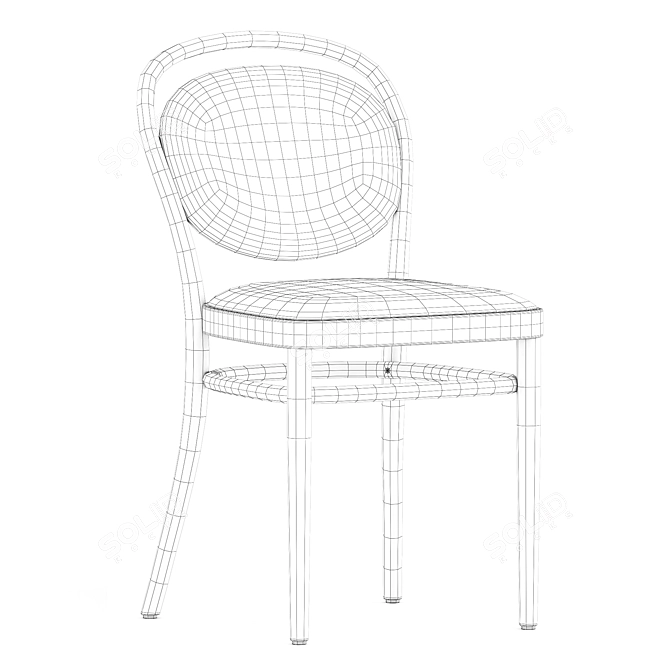 Sleek 214 P Thonet Chair 3D model image 6