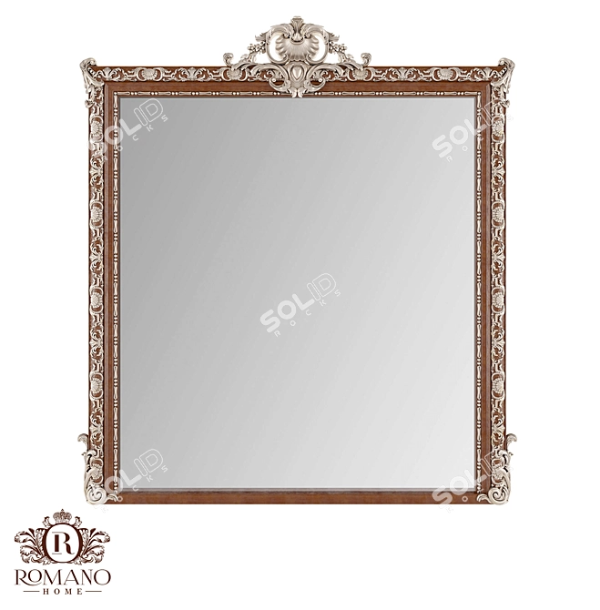 Customizable Handcrafted Mirror - Romano Home 3D model image 1