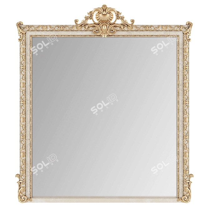 Customizable Handcrafted Mirror - Romano Home 3D model image 2