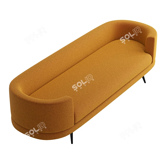 Retro Chic Irina Sofa 3D model image 5