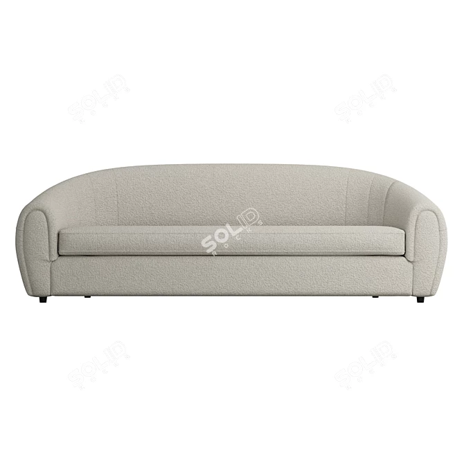 Glamourous Rounded Rouen Sofa 3D model image 2