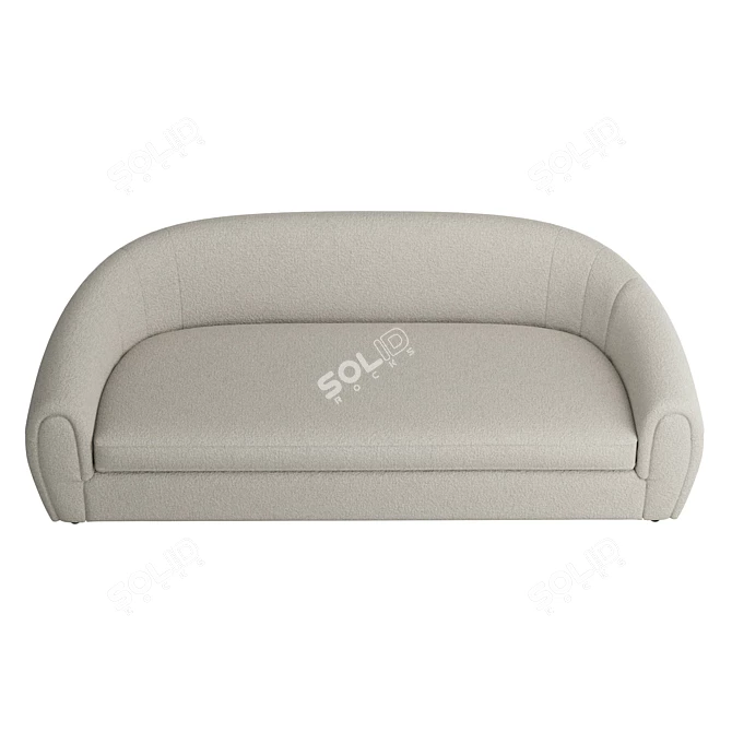 Glamourous Rounded Rouen Sofa 3D model image 3