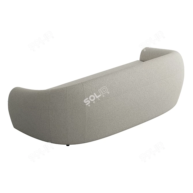 Glamourous Rounded Rouen Sofa 3D model image 4