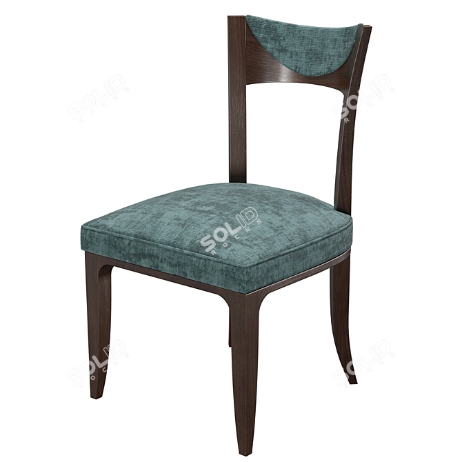 Urban Black Ash Dining Set 3D model image 3