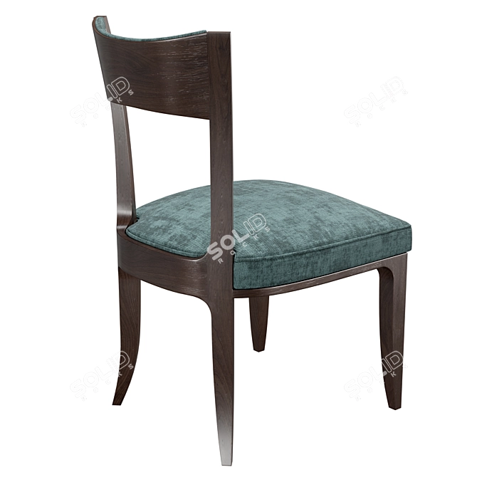 Urban Black Ash Dining Set 3D model image 4