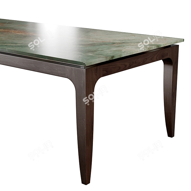 Urban Black Ash Dining Set 3D model image 5