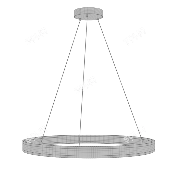 Indigo Galass Pendant Light Set 3D model image 2