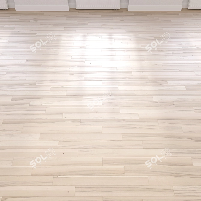 High-Quality 3D Wooden Flooring Model 3D model image 2