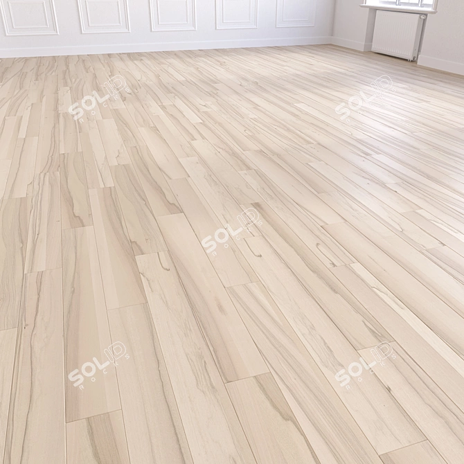 High-Quality 3D Wooden Flooring Model 3D model image 4