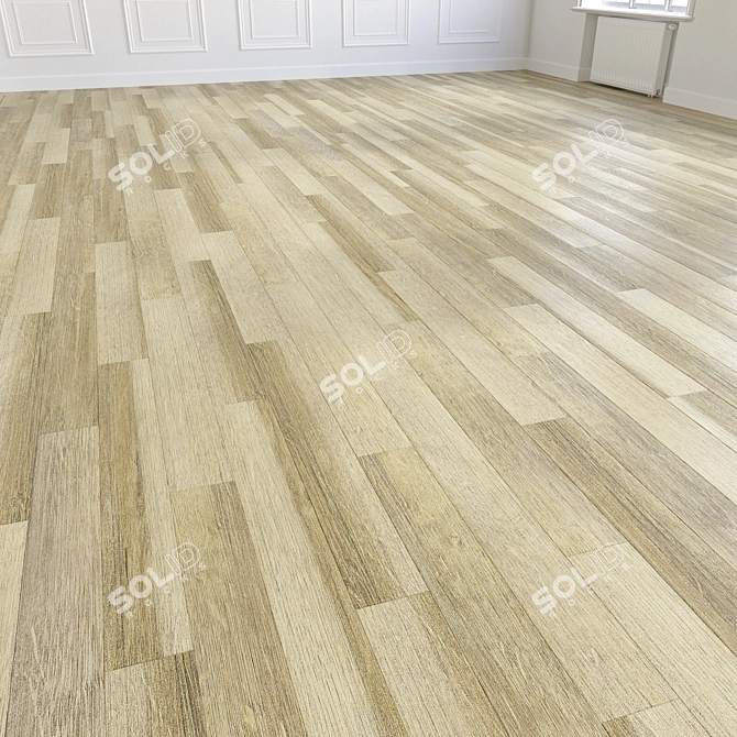 High-Quality 3D Wooden Flooring Model 3D model image 5