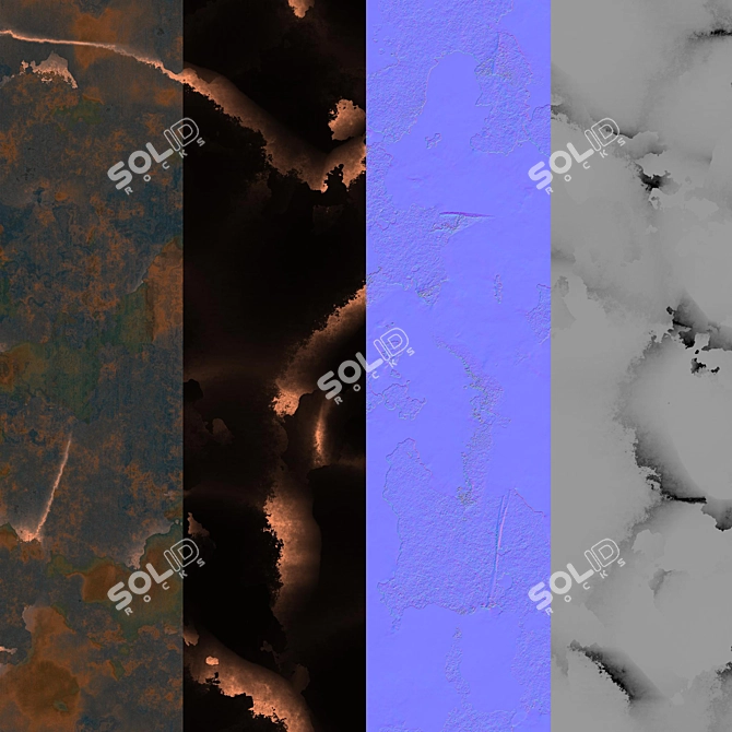  Seamless Metal Decor Plate 3D model image 3