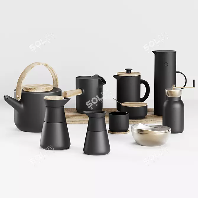 Sleek Stelton Set 2018 Edition 3D model image 1