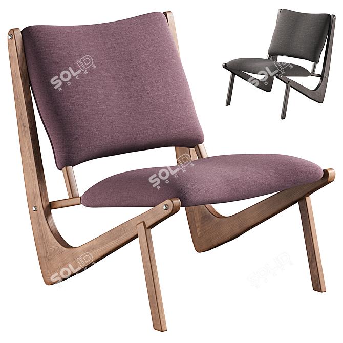 Sleek Boomerang Chair 2015 Edition 3D model image 1