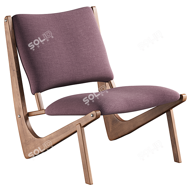 Sleek Boomerang Chair 2015 Edition 3D model image 2