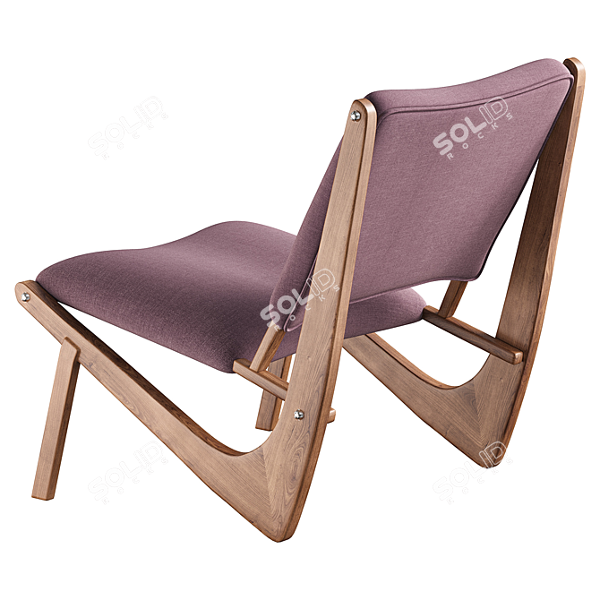 Sleek Boomerang Chair 2015 Edition 3D model image 4
