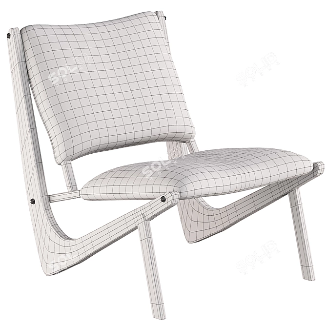 Sleek Boomerang Chair 2015 Edition 3D model image 6