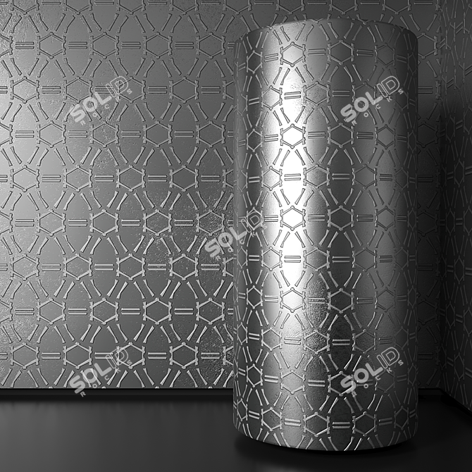 Seamless Metal Texture Set 3D model image 1