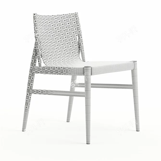 Modern Minimalist Porro Voyage Chair 3D model image 4