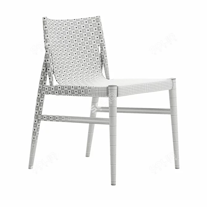 Modern Minimalist Porro Voyage Chair 3D model image 8