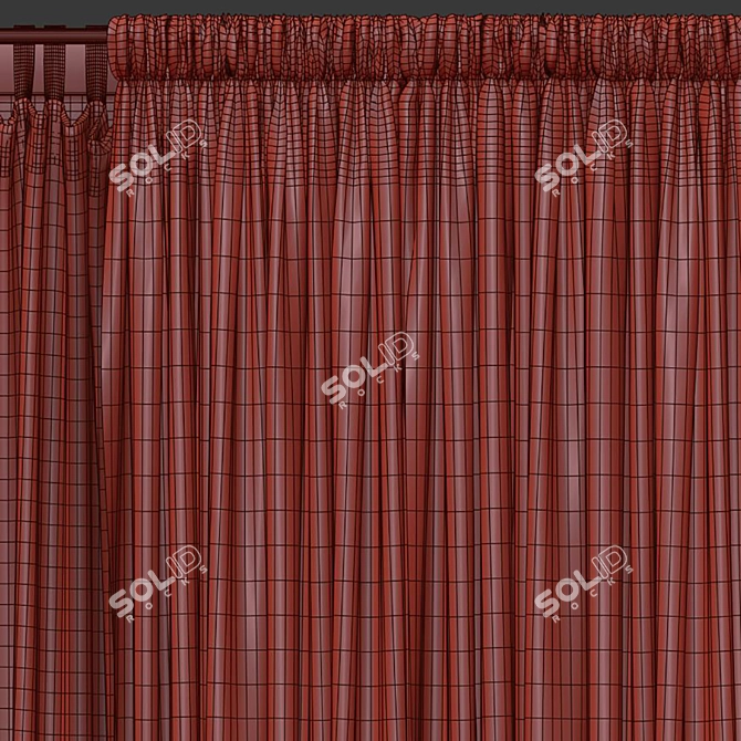 Refurbished Curtain Design - Unfolded 3D model image 5