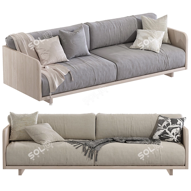 Contemporary CARTER 14 Sofa Set 3D model image 4