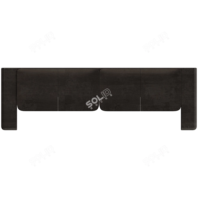 Sleek Bone Credenza: Radnor Craftsmanship 3D model image 3