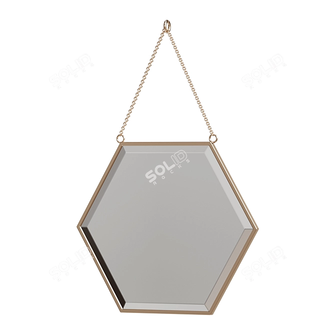 Uyova Octagonal Mirror, La Redoute 3D model image 1