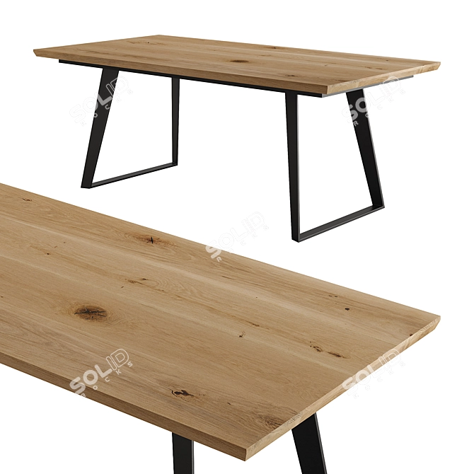  Modern Scandinavian Inspired Table 3D model image 1