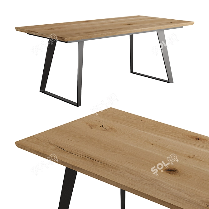  Modern Scandinavian Inspired Table 3D model image 2