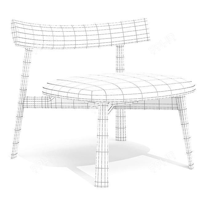 Remo: Stylish and Durable Lounge 3D model image 4