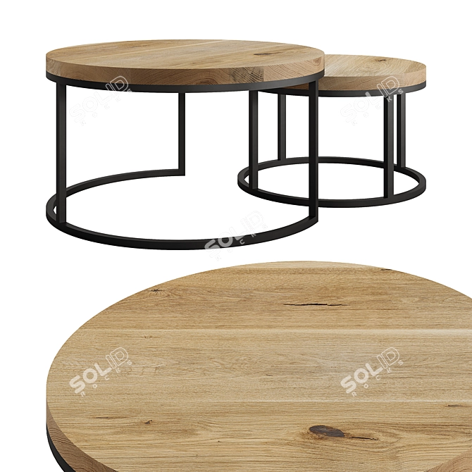  Modern Oval Coffee Table Inspiration 3D model image 2