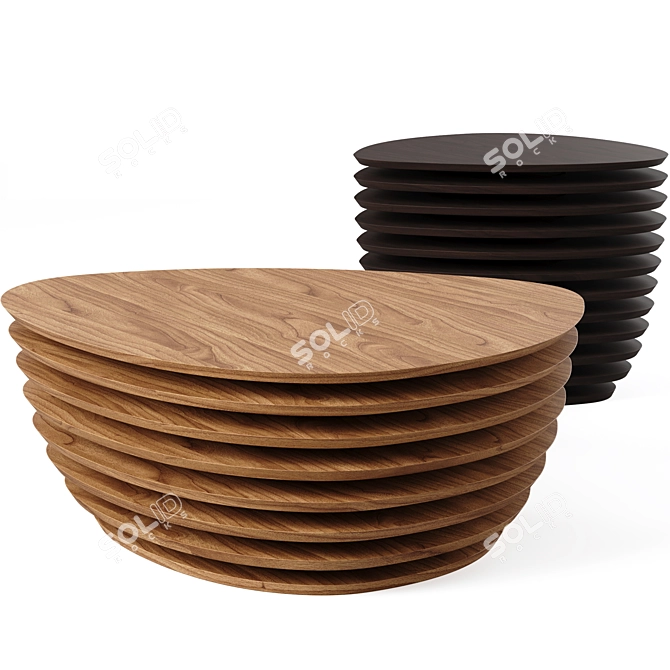 Modern Detroit Coffee Table Design 3D model image 2