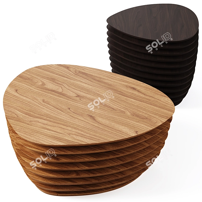 Modern Detroit Coffee Table Design 3D model image 3