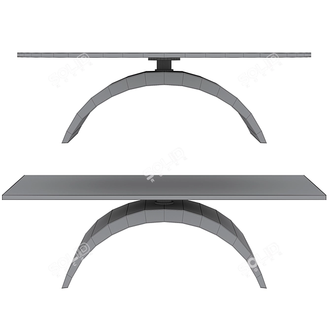 Tudor Coffee Table Tonin Casa 3D model image 4