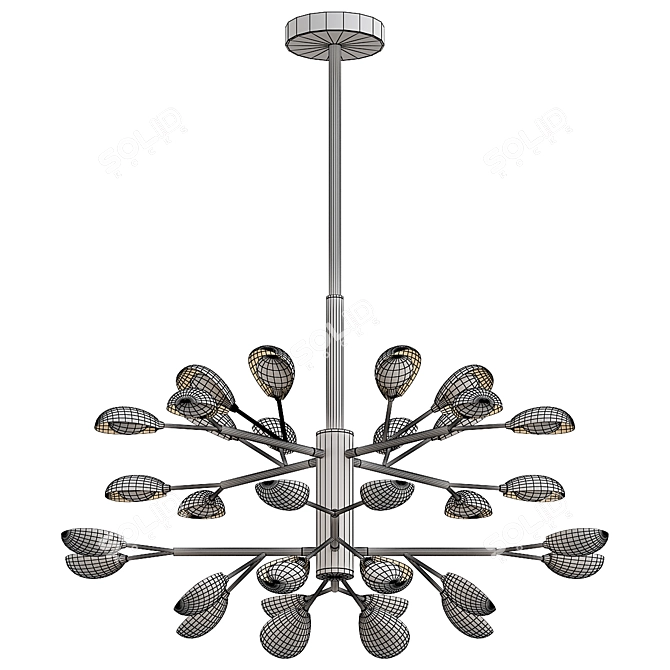 Ethereal Elegance Chandelier 3D model image 2