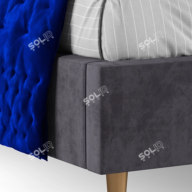 Upholstered Bed 02 Corona Render 3D model image 3