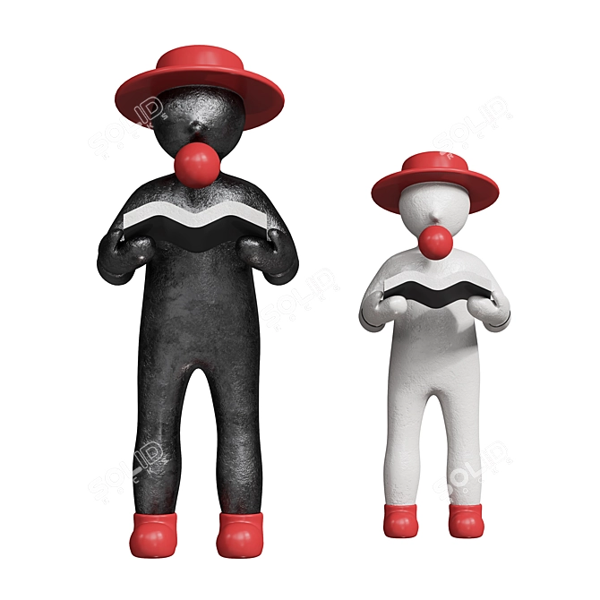 Cozy Reading Red Hat Figure 3D model image 2