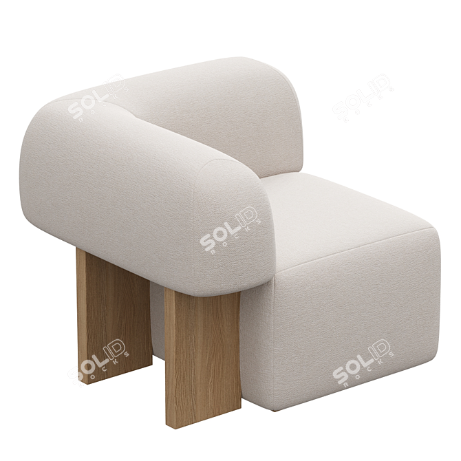 Modern Yemeni Corner Sofa 3D model image 2