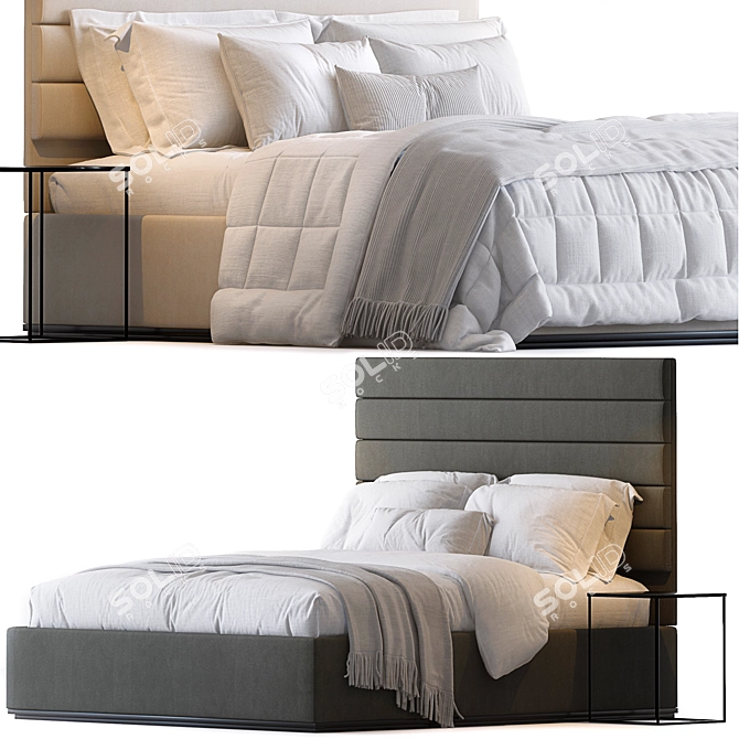 VIVALDI CORELLI Bed Set 206x186cm 3D model image 1