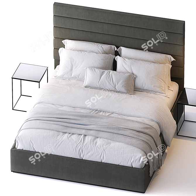 VIVALDI CORELLI Bed Set 206x186cm 3D model image 2