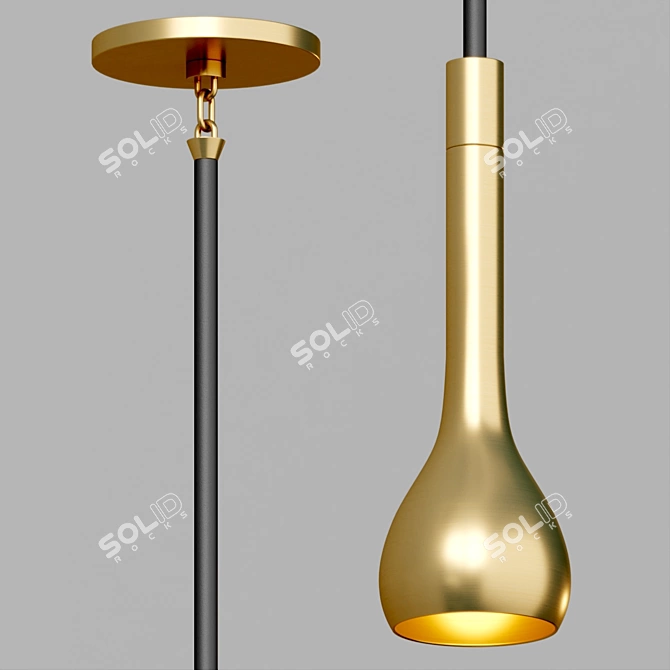 Modern Drop Pendant Lighting Solution 3D model image 4