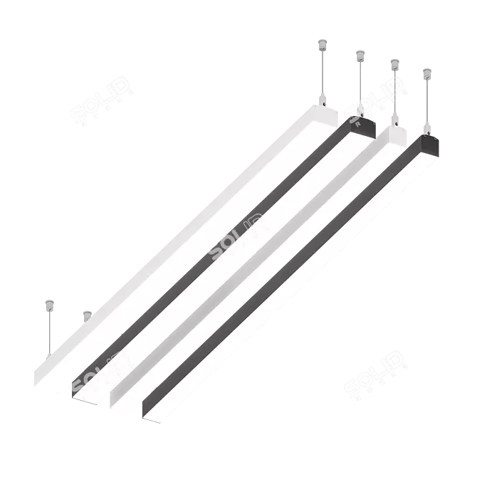 White Wings Light Profiles 3D model image 1