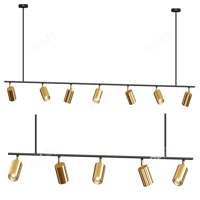 Adjustable Light Fixture: Lino 3D model image 1