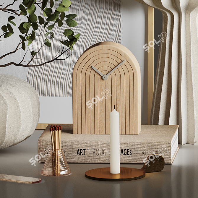 Lithos Vases Decor Set 3D model image 2