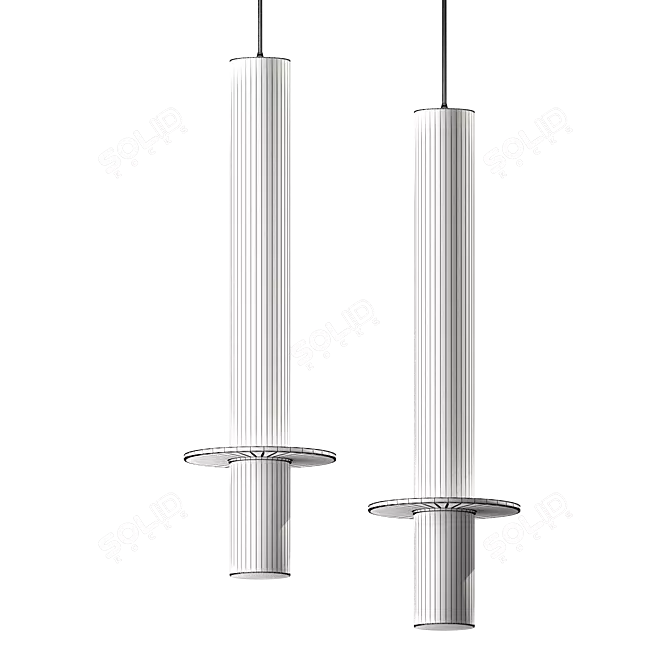 Milosh Tendence Pendant Light 3D model image 2