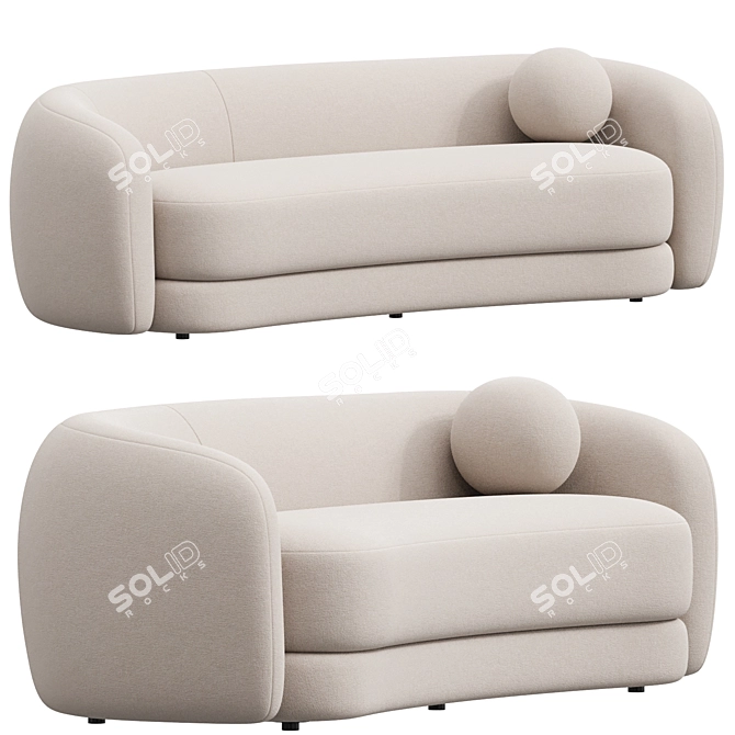 Luxurious Blaine Sofa Eichholtz 3D model image 1