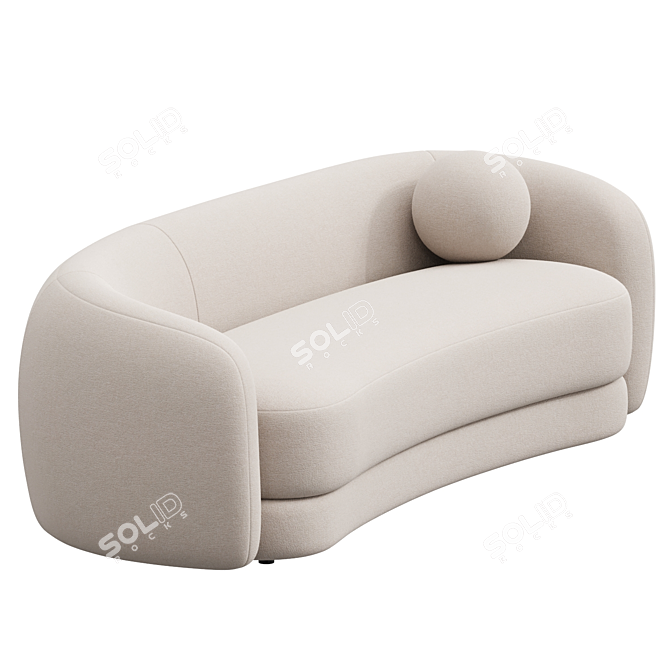 Luxurious Blaine Sofa Eichholtz 3D model image 2