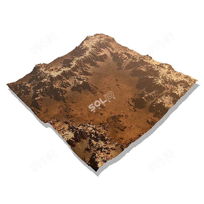 Canyon Peaks 3D Model Textures 3D model image 1